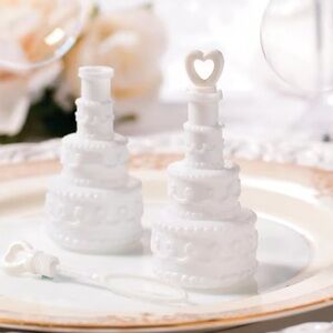 Wedding Cake Bubble Bottle Party Favors Set of 25